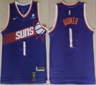 Nike Phoenix Suns #1 Devin Booker purple NBA basketball Jerseys-HL