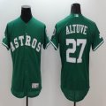 2016 Houston Astros Jose Altuve 27# green Flexbase Authentic Collection Jersey