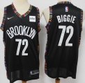 Brooklyn Nets #72 Notorious Biggie black nike NBA Jerseys-City Edition-S8