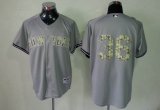 New York Yankees 36 gray camo baseball Jersey