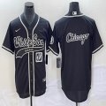 Nike Chicago White Sox blank black majestic baseball jersey Joint name -BD 02