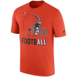 Cleveland Browns Nike Sideline Legend Football Performance T-Shirt - Orange