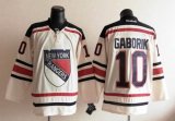 New York Rangers #10 Marian Gaborik Cream NHL Jerseys