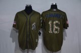 Florida Marlins #16 Jose Fernandez Green Salute to Service Stitched MLB Jersey