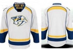 Nashville Predators blank white NHL Jerseys