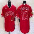 Nike San Diego Padres #13 Manny Machado red majestic mlb Jerseys Joint name-XD 02