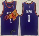 Nike Phoenix Suns #1 Devin Booker Purple NBA basketball Jersey-HL