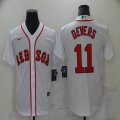 Nike Boston Red Sox #11 Rafael Devers White majestic baseball jerseys-BD