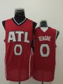 Atlanta Hawks # 0 Jeff Teague red nba basektball jersey