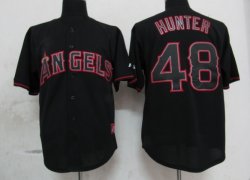 MLB Los Angeles Angels 48 Hunter Black Fashion Jerseys