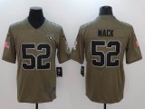 Nike Oakland Raiders 52 Khalil Mack green USA flag Color Rush Limited Jersey