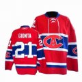 Montreal Canadiens #21 GIONTA Red CA Patch Jersey