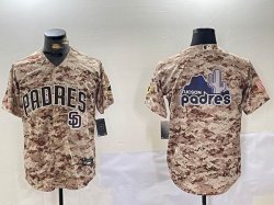 San Diego Padres camo nike majestic baseball Jersey-BD 04