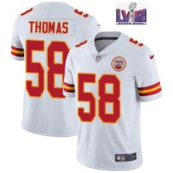 Nike Kansas City Chiefs #58 Derrick Thomas white Color Rush Limited Jerseys