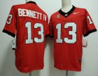 Georgia Bulldogs #13 Stetson Bennett IV red college football jersey-XST