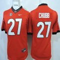 Youth Georgia Bulldogs #27 Nick Chubb Red Limited Red Jersey