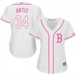 2017 Women ABoston Red Sox #34 David Ortiz white majestic mlb jersey