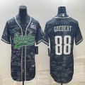 2023 super bowl Nike Philadelphia Eagles #88 Dallas Goedert gray camo baseball jerseys Joint name-BD