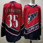 Adidas Washington Capitals #35 Henrik Lundqvist red hockey Jersey-PD