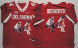 Oklahoma Sooners #44 Brian Bosworth red fashion college football jersey