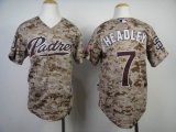 San Diego Padres Chase Headley 7# youth gray mlb Jerseys