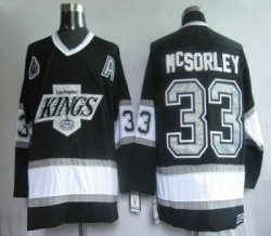 Los Angeles Kings 33 McSORLEY BLACK hockey jerseys