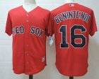 Boston Red Sox #16 Benintendi red majestic baseball Jersey