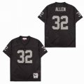 Oakland Raiders #32 Marcus Allen Throwback black NFL jersey