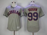 Cleveland Indians #99 Ricky Vaughn gray Flexbase Authentic Collection Jersey