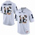 Custom Penn State #18 Jonathan Holland white fashion college football jersey