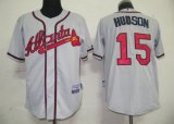 MLB Atlanta Braves 15 HUDSON grey jersey