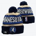 2024 Dallas Mavericks blue beige NBA Sports Cuffed Knit Hats