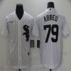 Nike Chicago White Sox #79 Jose Abreu white majestic mlb baseball jersey