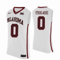 Custom Oklahoma Sooners #0 Darrion Strong-Moore College Basketball Jersey - white