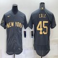 2022 MLB All-Star Nike New York Yankees #45 Gerrit Cole gray Flexbase Authentic Collection Jersey-BD 01