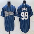 Nike New York Yankees #99 Aaron Judge blue majestic baseball Jersey Joint name