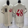 Nike Texas Rangers #48 Beige Flexbase Authentic Collection Jersey