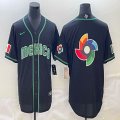 2023 World Cup Mexico blank black new majestic MLB baseball Jerseys-BD 09