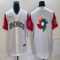 2023 World Cup Mexico blank white majestic baseball jerseys 33