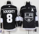 Adidas Los Angeles Kings #8 Drew Doughty black hockey jersey