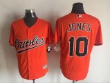 Baltimore Orioles #10 Adam Jones Orange Majestic baseball Jersey