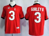 Georgia Bulldogs Todd Gurley II 3 College Football Limited Jerseys - Red