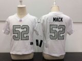 Nike Oakland Raiders 52 Khalil Mack white toddler nfl jersey