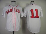 Boston Red Sox #11 white mlb jerseys