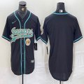 Jacksonville Jaguars blank black baseball jerseys Joint name-BD