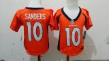 Nike Broncos #10 Emmanuel Sanders orange NFL Children Jerseys