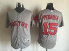 2016 Boston Red Sox Dustin Pedroia 15# gray Flexbase Authentic Collection Jersey