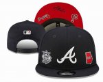 2023 Atlanta Braves black MLB Snapback Hats-YD