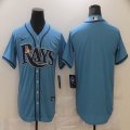 Nike Tampa Bay Rays blank skyblue majestic baseball jerseys-BD 01