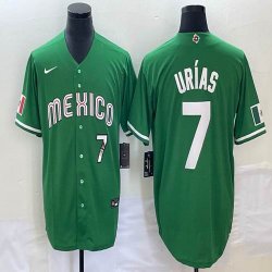 2023 World Cup Mexico #7 Julio Urias green majestic baseball jerseys 15